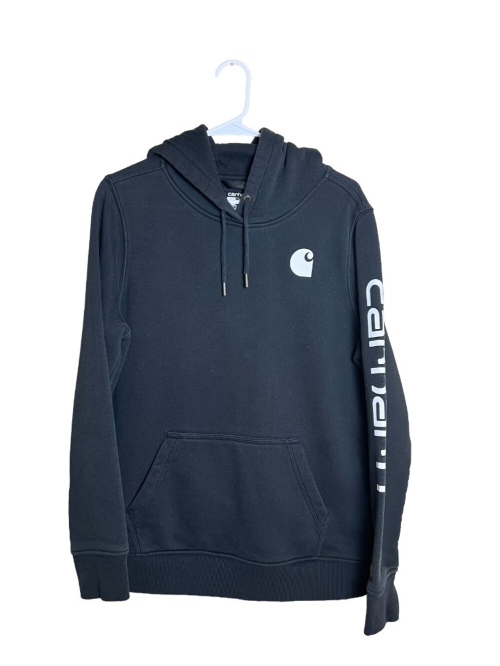 Carhartt Youth Hoodie Black Relaxed Fit Streetwear L